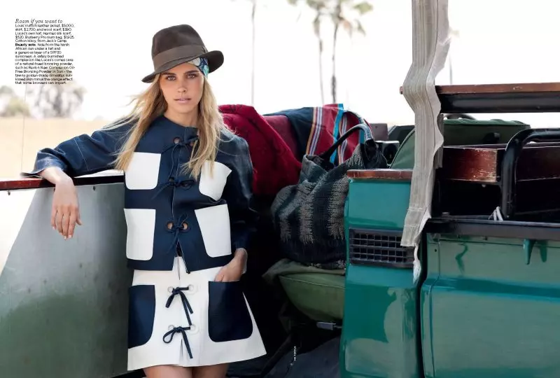 Isabel Lucas sitere na Max Doyle maka Vogue Australia Disemba 2011