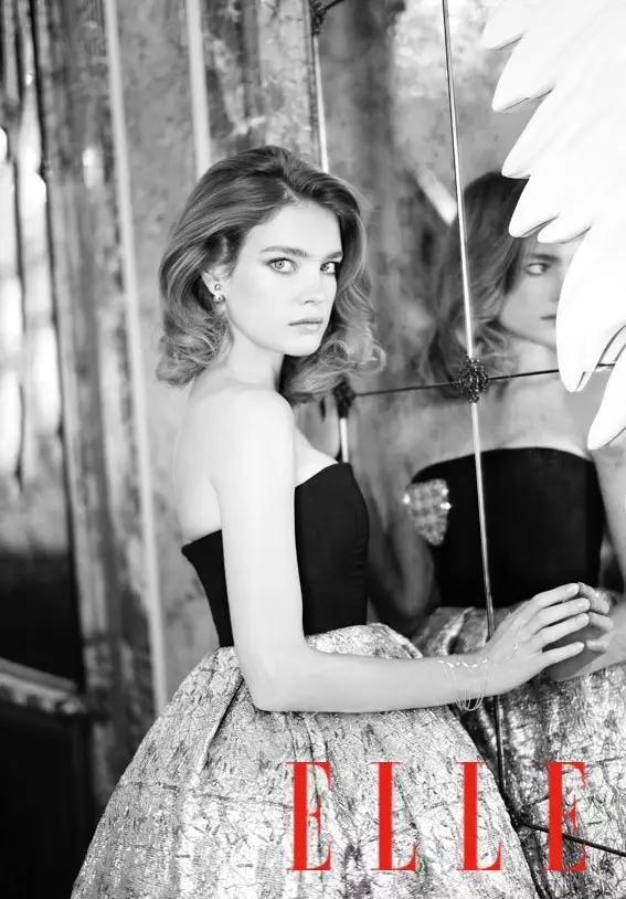 Natalia Vodianova Charms for Mathieu Cesar in Elle China Cover Story