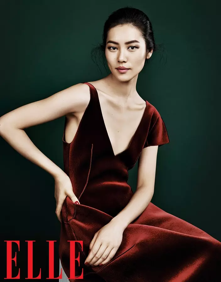 Mae Liu Wen Models Fall yn Edrych am Rifyn Medi Elle China