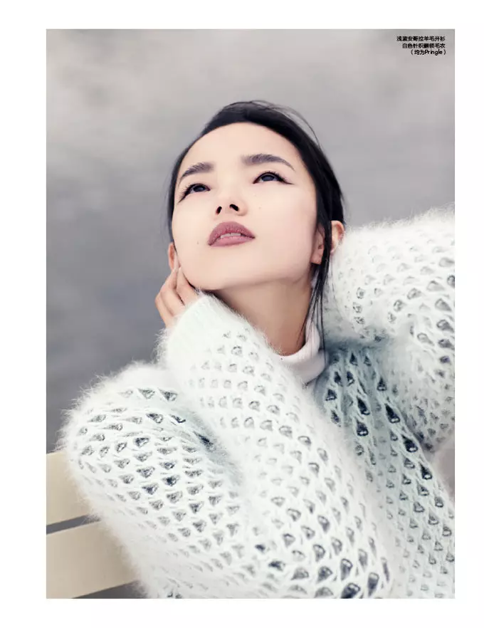 Xiao Wen Enchants na jeseň hľadá septembrové vydanie Elle China