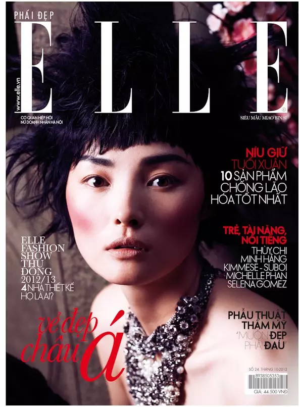 Miao Bin Si Models Ethereal Beauty for Elle Vietnam Oktoobar 2012 waxaa qoray Stockton Johnson