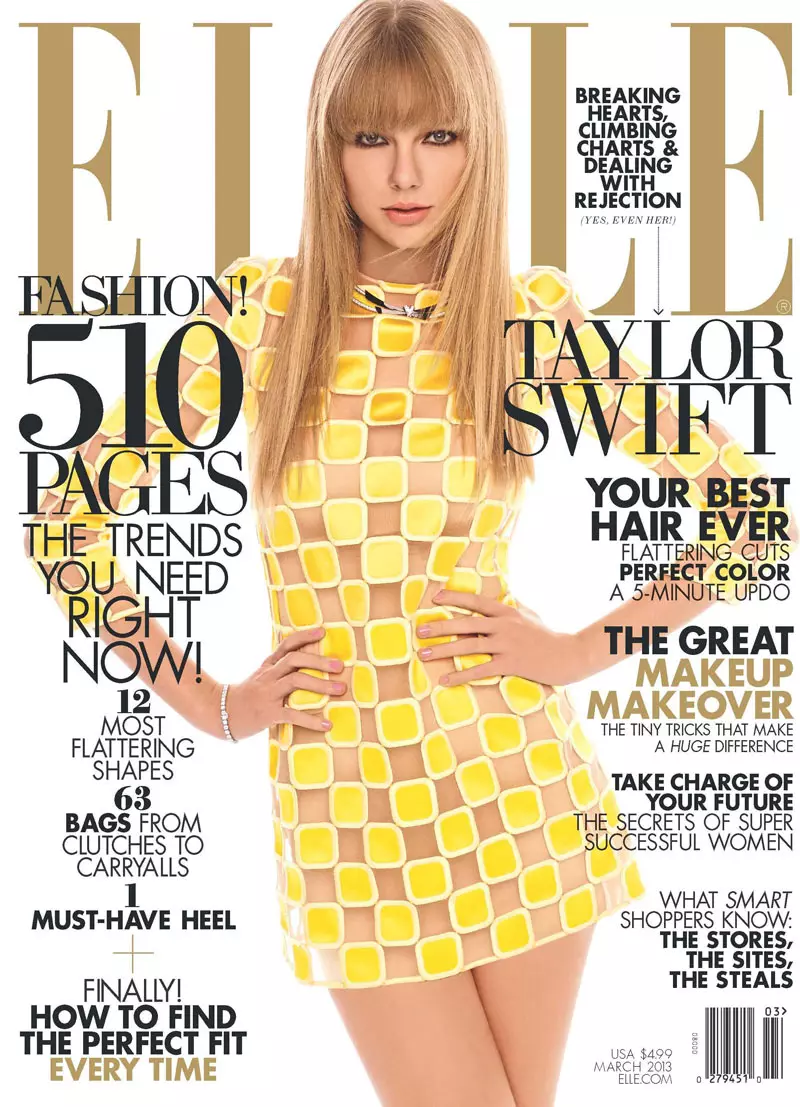 Taylor Swift prekriva izdanje Elle US iz ožujka 2013. u Louis Vuittonu