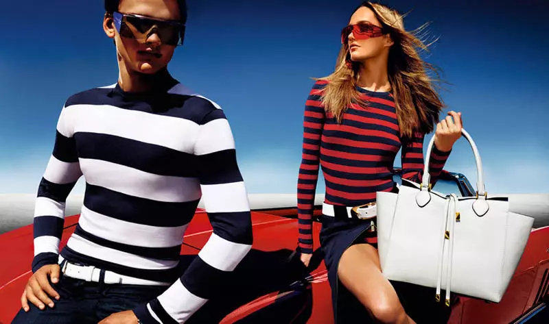 Karmen Pedaru er California Glam for Michael Kors' vårkampanje 2013 av Mario Testino