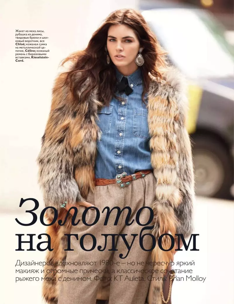 Hilary Rhoda cho Vogue Nga tháng 11 năm 2010 bởi KT Auleta