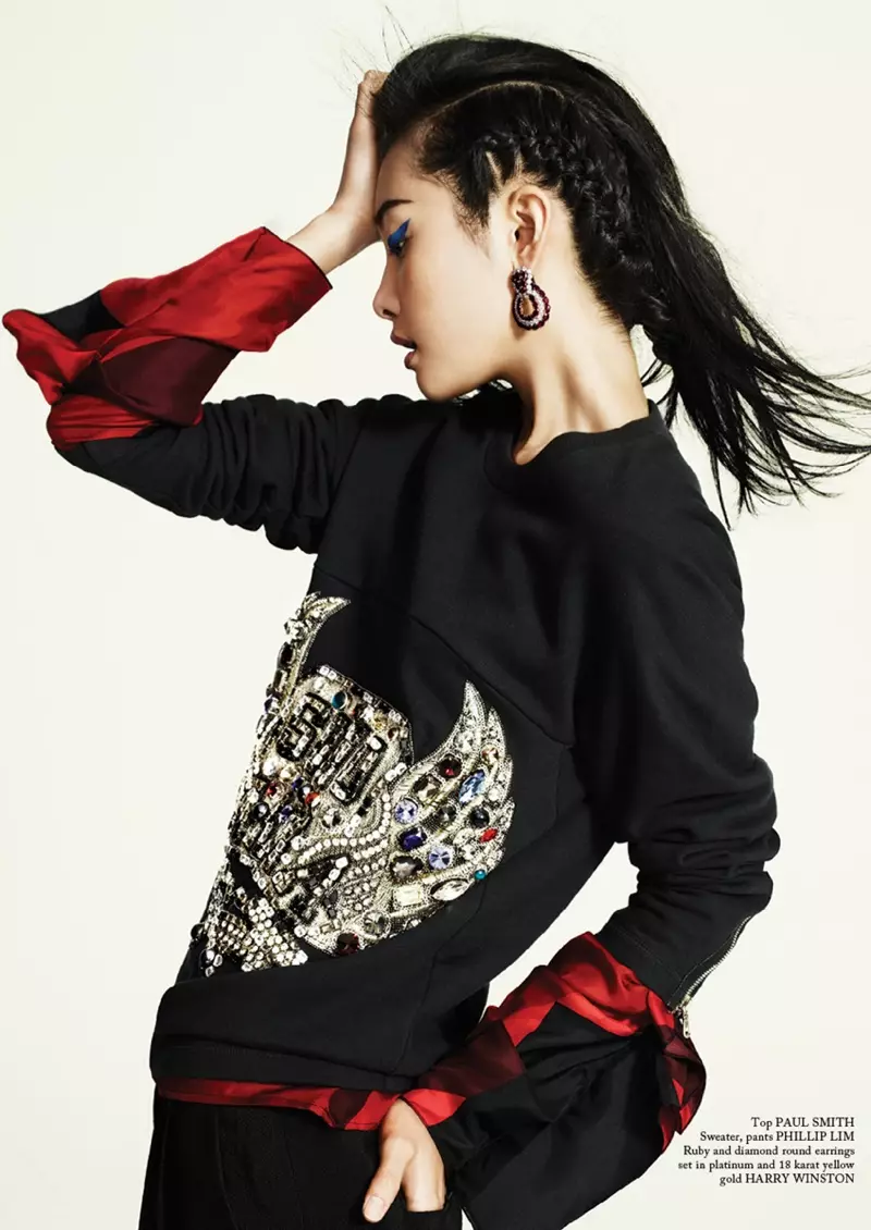 Kwak Ji Young Wears Bold Styles for Glass Magazine by Chris Craymer