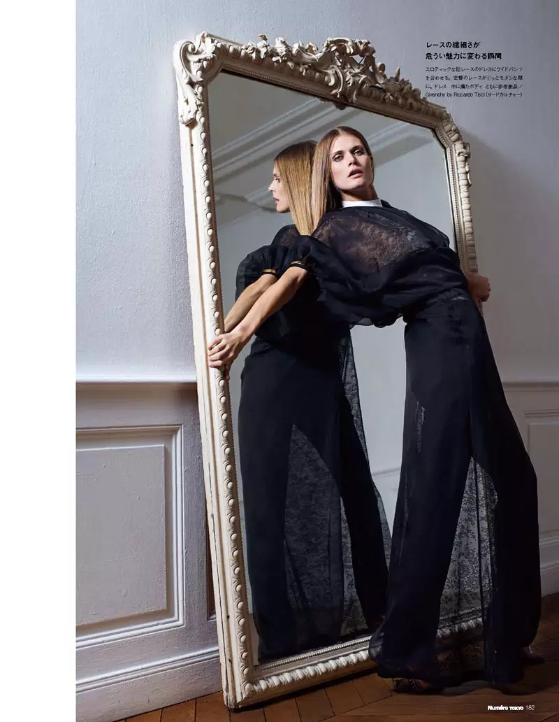 Malgosia Bela dia maka sary ho an'i Eric Guillemain ao amin'ny Numéro Tokyo's May issue