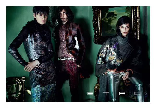 Etro Payız 2011 Kampaniyası | Mario Testino tərəfindən Stella Tennant və Aymeline Valade