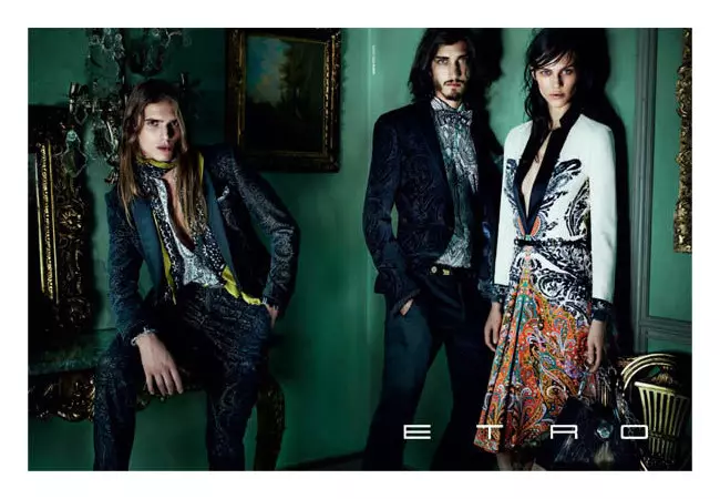 Etro Payız 2011 Kampaniyası | Mario Testino tərəfindən Stella Tennant və Aymeline Valade