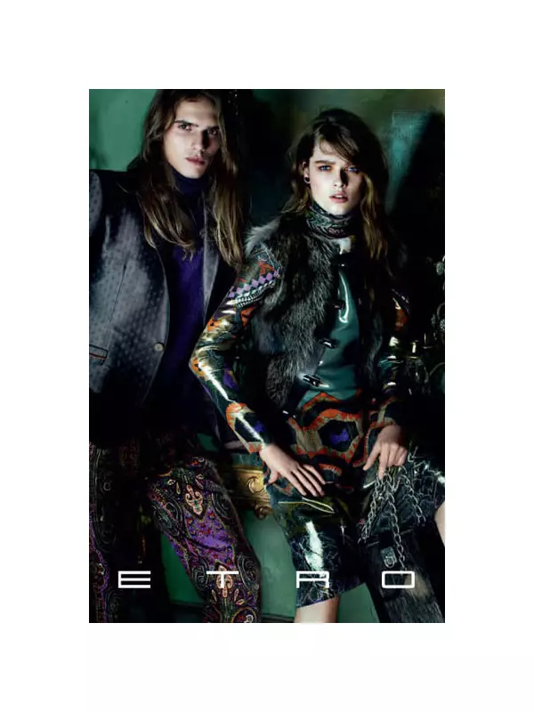 แคมเปญ Etro Fall 2011 | Stella Tennant & Aymeline Valade โดย Mario Testino