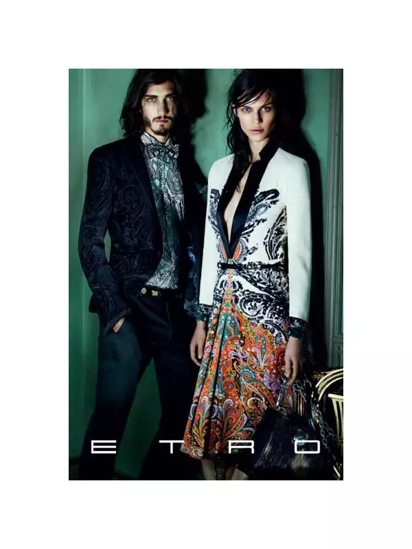 Etro Fall 2011 науқаны | Стелла Теннант пен Аймелин Валаде, Марио Тестино