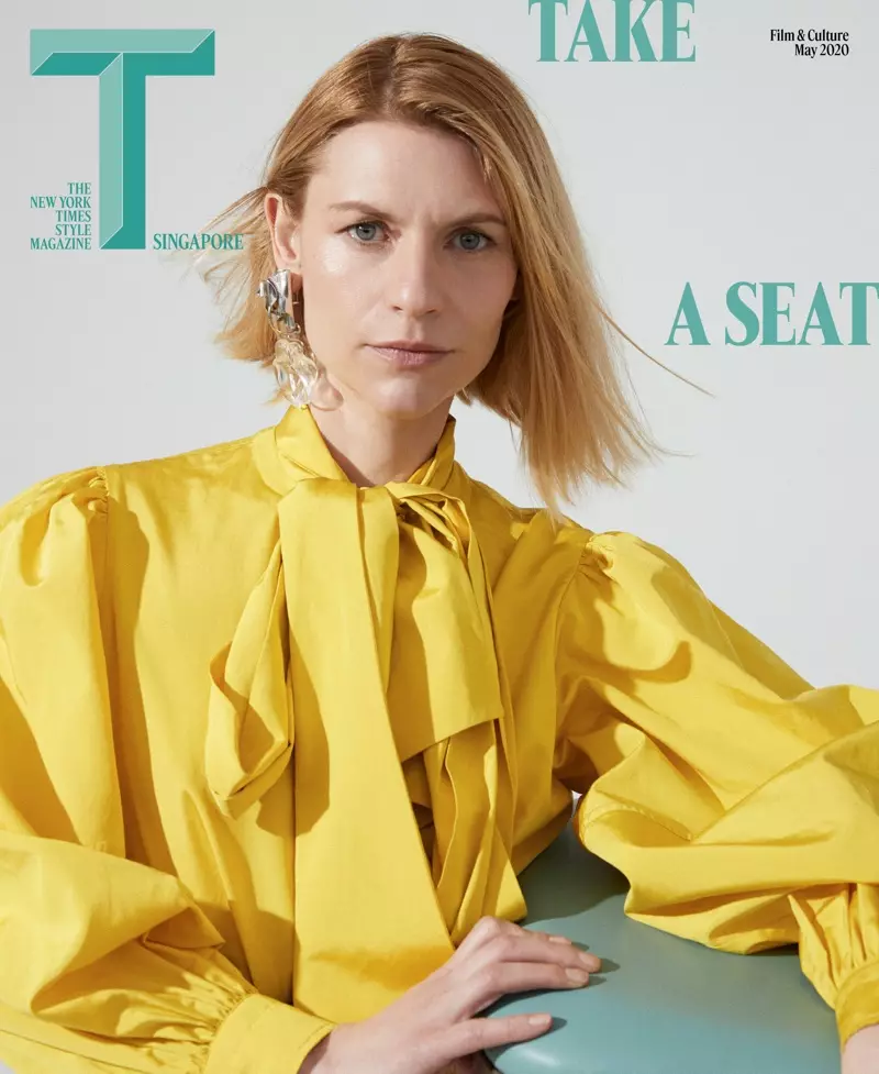 Claire Danes auf T Singapore Mai 2020 Cover.