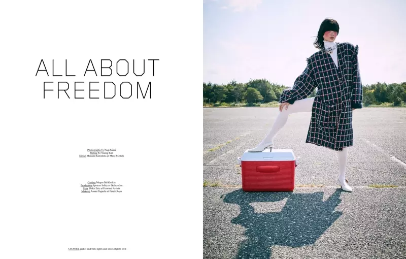 Manami Kinoshita modellek Eclectic Styles for Love Want Magazine