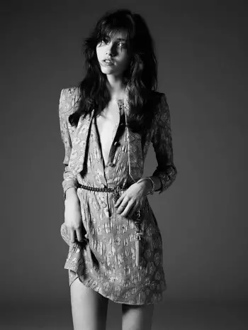 Grace Hartzel rocks the Saint Laurent udazken aurreko Lookbook 2014