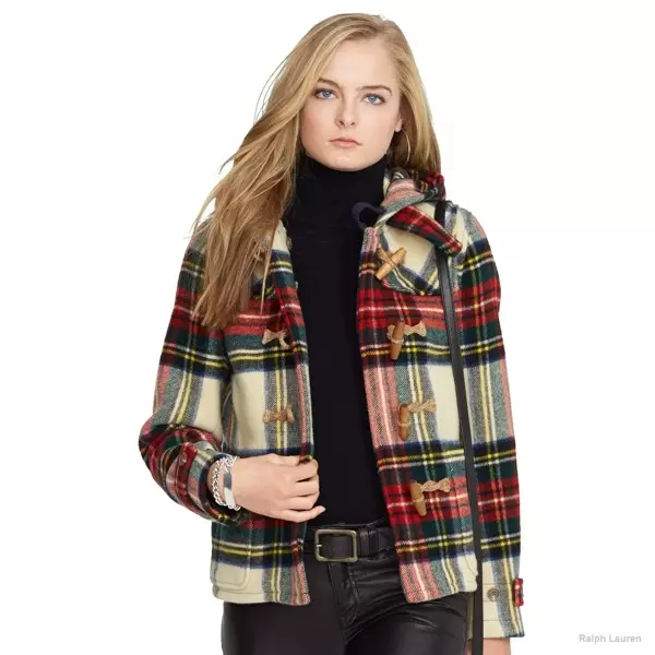 Polo Ralph Lauren Plaid Wool Duffel Coat havebla ĉe Ralph Lauren por $598.00