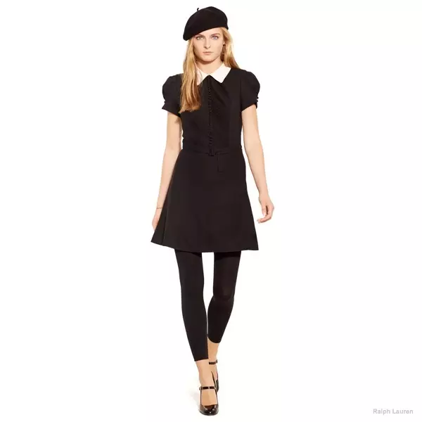 Available ang Polo Ralph Lauren Contrast-Collar Crepe Dress sa Ralph Lauren sa halagang $498.00