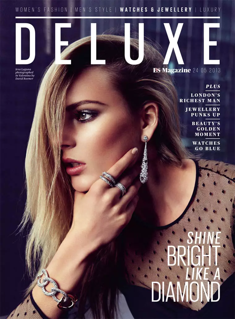 Ieva Laguna Sports Glam Gems untuk Majalah Deluxe oleh David Roemer