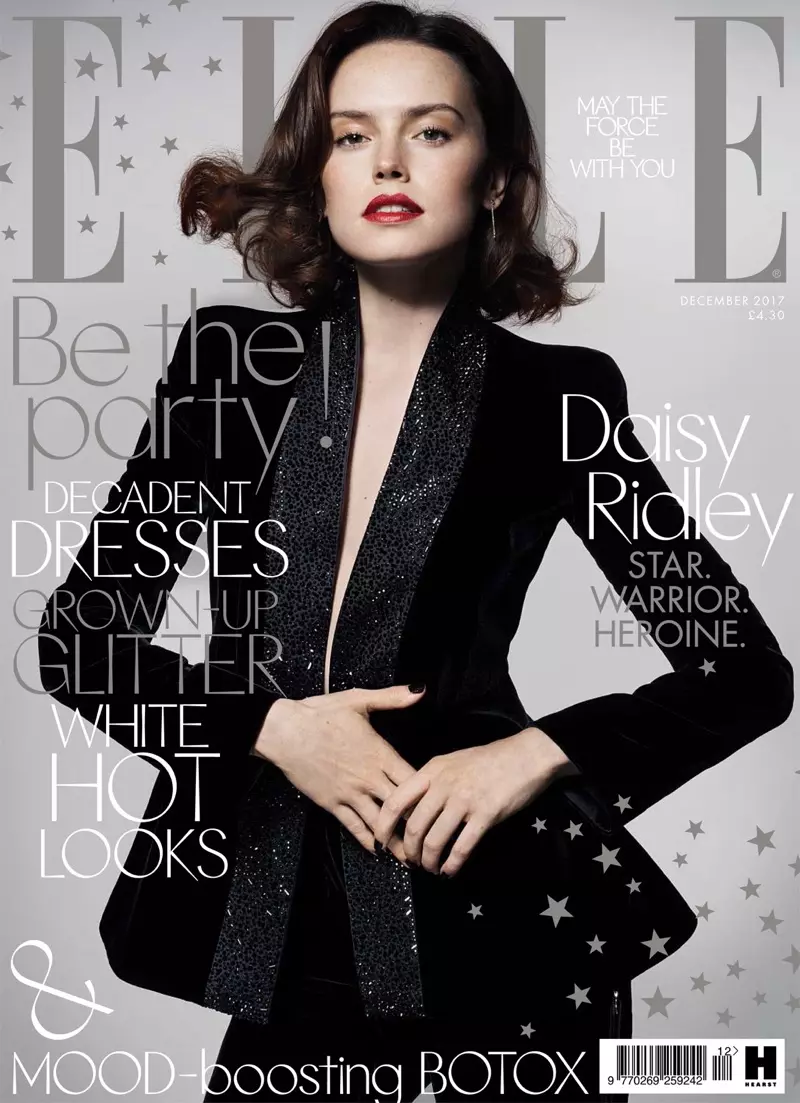 Daisy Ridley នៅលើគម្រប ELLE UK ខែធ្នូ 2017