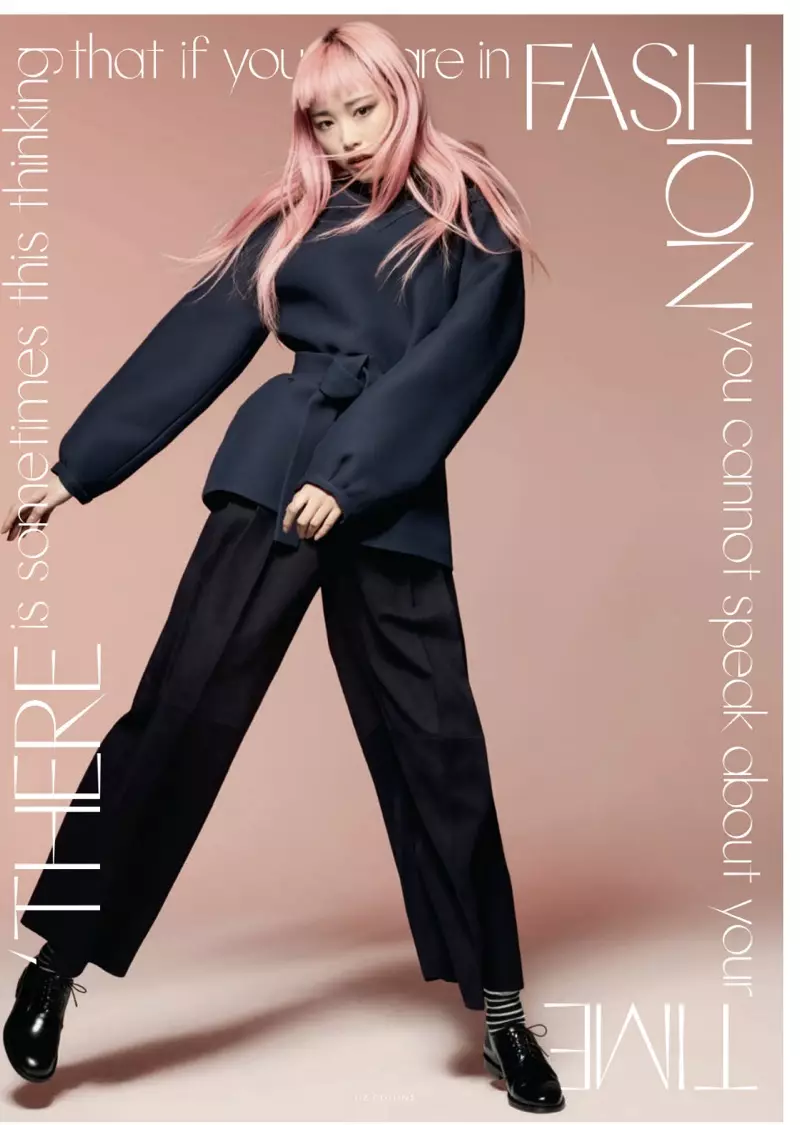 Fernanda Ly Captivates ni Dior ká Fall nwa fun ELLE UK