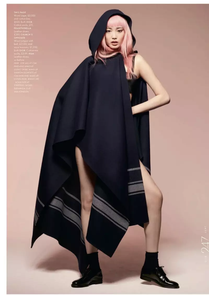 Fernanda Ly cativa nos looks de outono da Dior para a ELLE UK