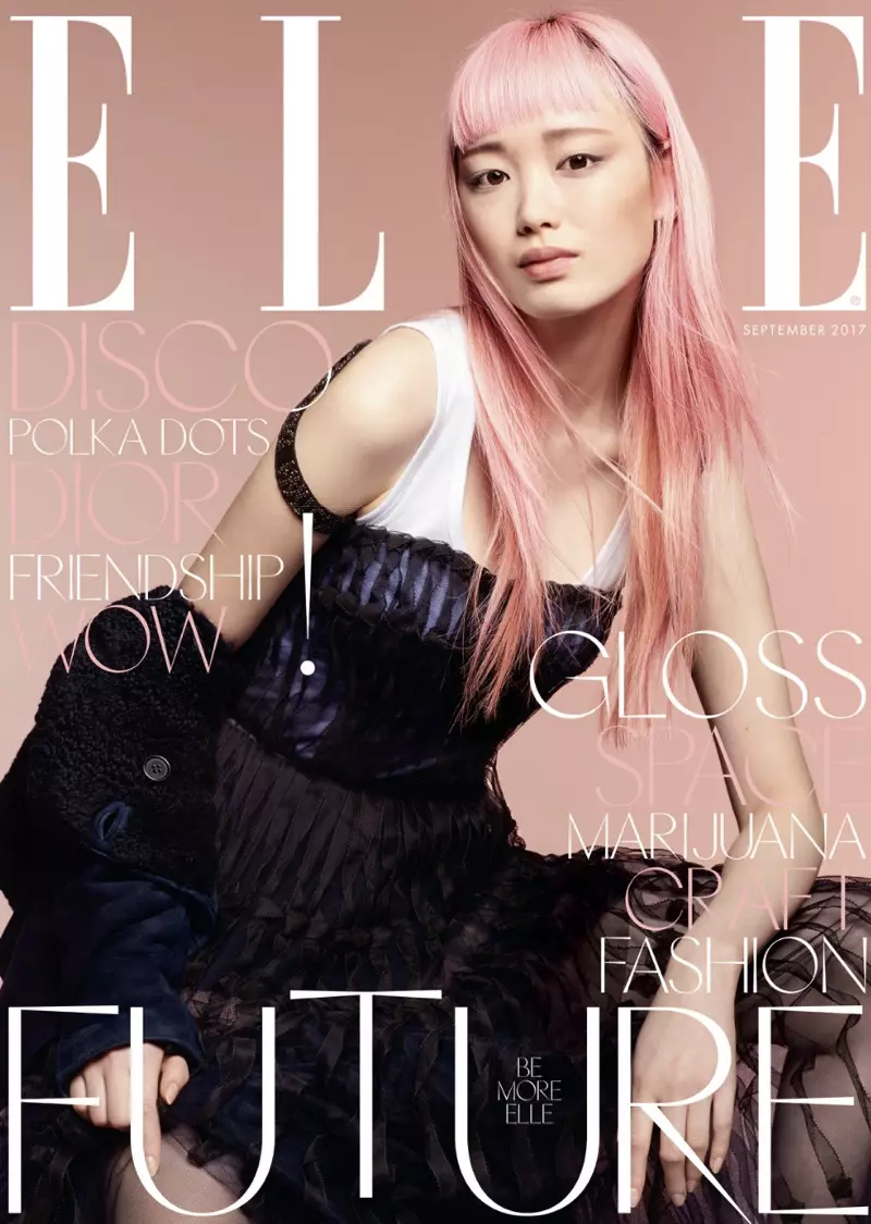 Fernanda Ly-k liluratzen du Dior-en udazkeneko ELLE UK-rako