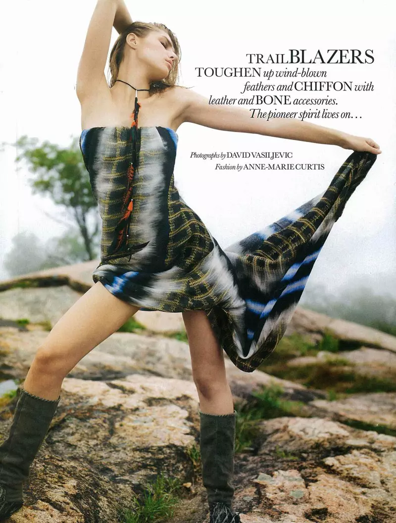 Валерија Сороколетова од Давид Васиљевиќ за Elle UK ноември 2011 година