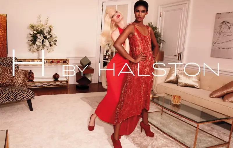 H Halston Fall 2011 науқаны | Кэролайн Уинберг пен Сесили Лопес, Дэвид Ромер