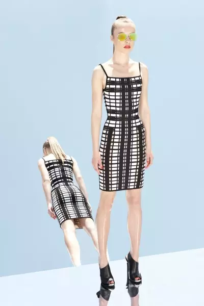 Herve Leger by Max Azria's Resort 2013 Icyegeranyo nigitabo gisekeje cyahumetswe