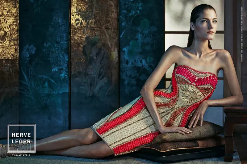 Herve Leger oleh Max Azria Menampilkan Gaun Perban di Iklan Musim Semi '15