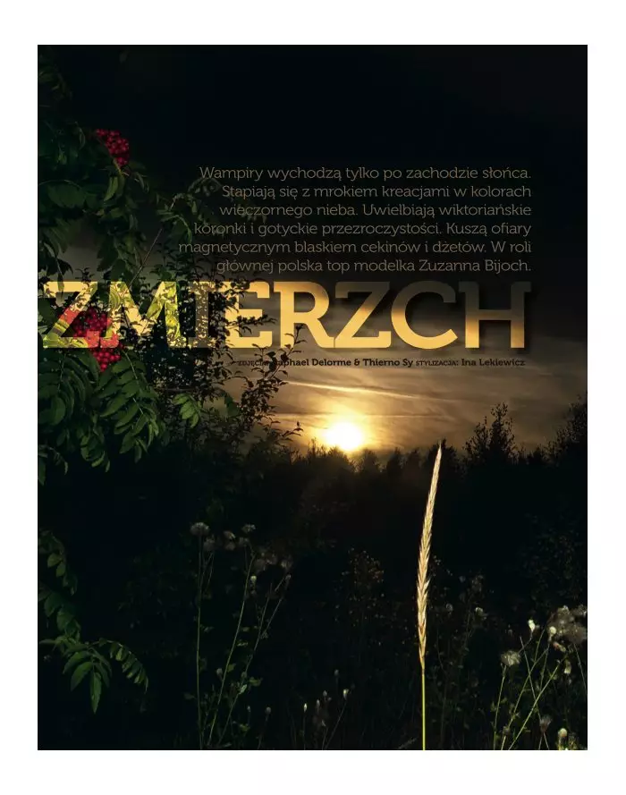 Zuzanna Bijoch, Raphael Delorme in Thierno Sy za Glamour Poland oktober 2011