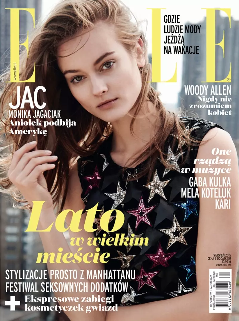 Jac Jagaciak on Kevin Sinclairin Rock & Roll Chic ELLE Polandille