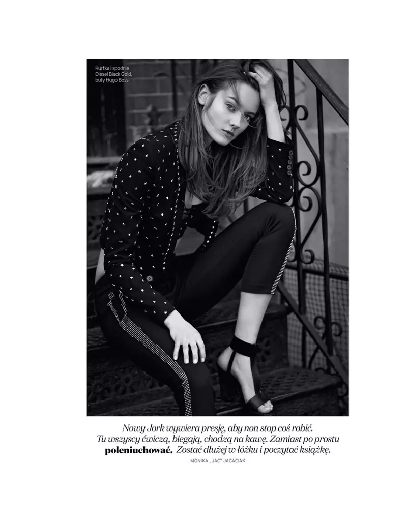 Jac Jagaciak é Rock & Roll Chic para ELLE Poland por Kevin Sinclair