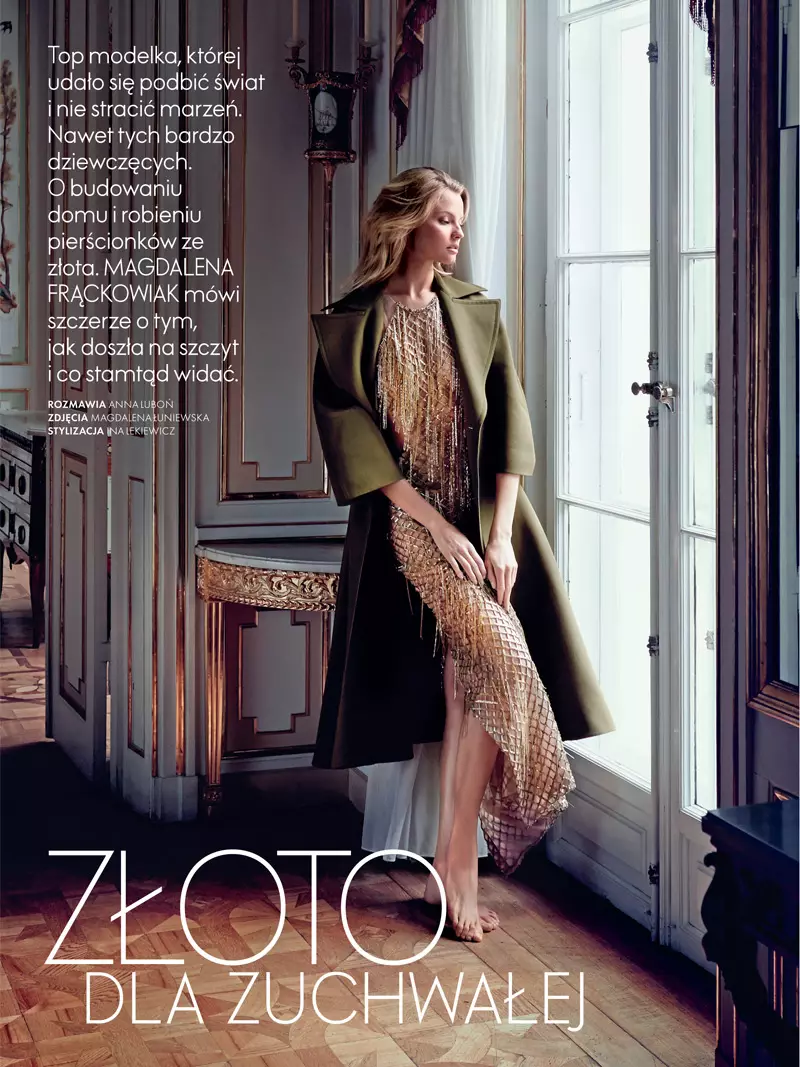 Magdalena Frackowiak Stars sa Elle Poland's September Issue