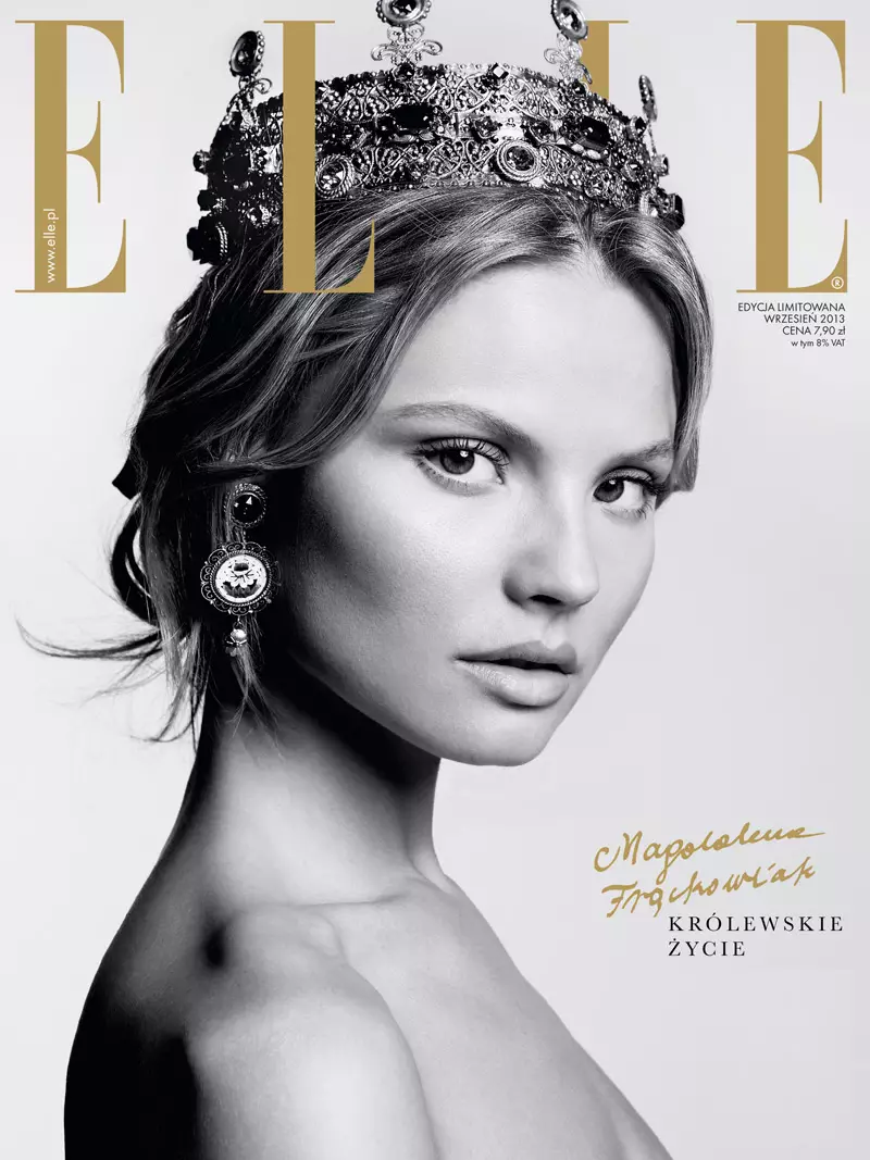 Magdalena Frackowiak שטערן אין Elle Poland's September Issue