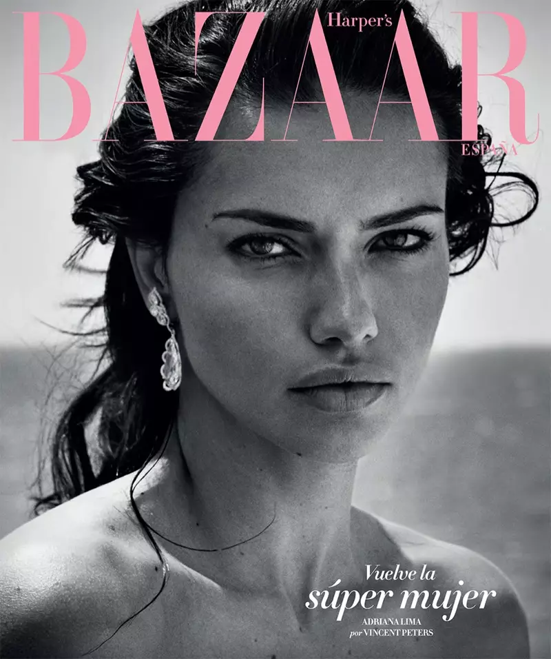 عارضة الأزياء أدريانا ليما تغطي Harper's Bazaar Spain يوليو 2017