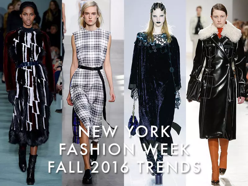 New York Fashion Week Fall 2016 Trends: Plaid, Velvet & More