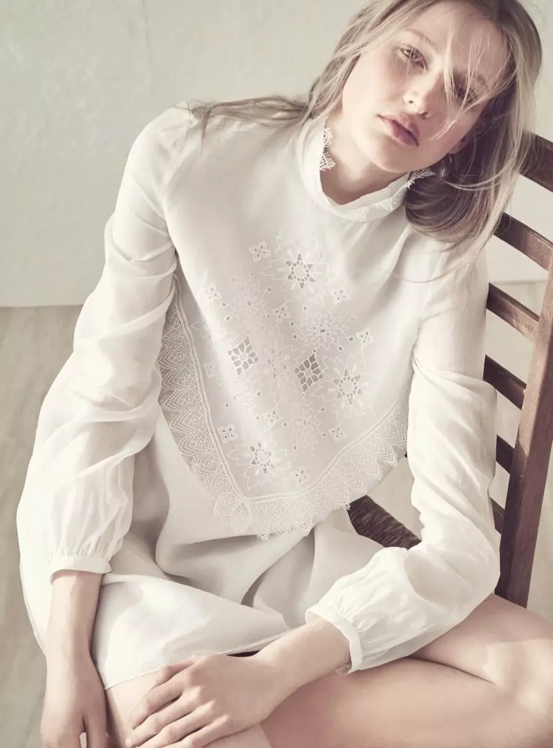 Leah Rodl | Harper's Bazaaar Tyskland | White Fashion Editorial