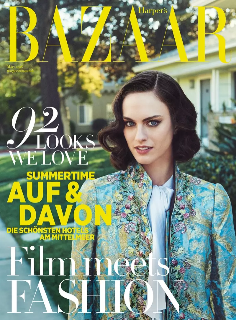 Sarah Brannon Models Retro Prints cho Harper's Bazaar Germany