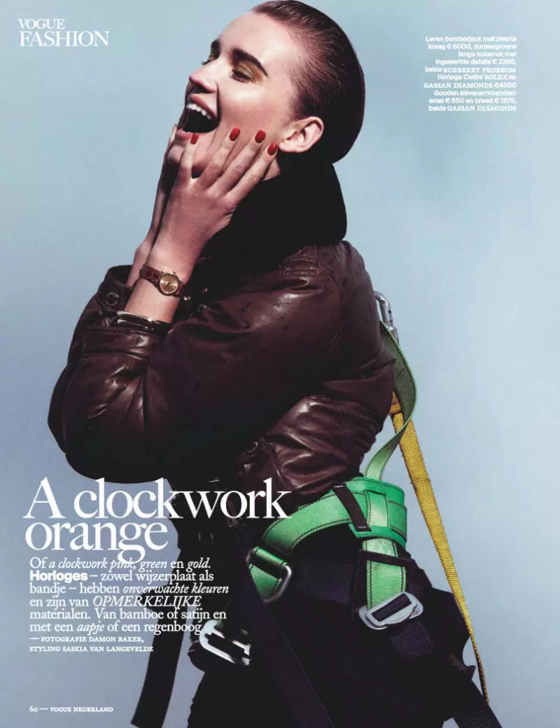 Damon Baker Menangkap Gaya Musim Gugur Berwarna-warni untuk Vogue Netherlands September 2012