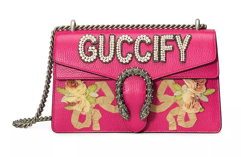 Gucci Малка розова чанта Guccify Dionysus $4,890