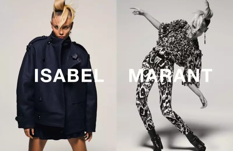 Natasha Poly mostrou os seus mellores movementos na campaña outono-inverno 2015 de Isabel Marant.