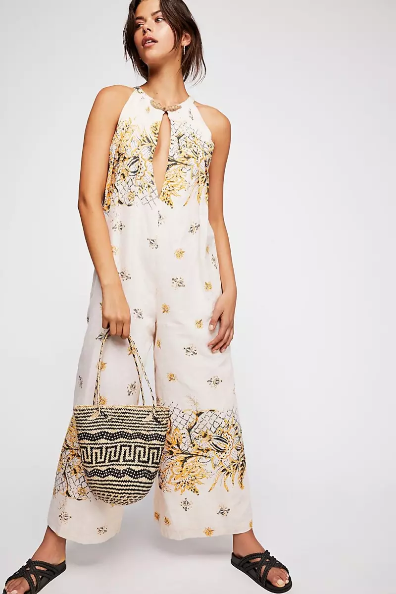 Free People High On Life Jumpsuit og Melissa Vegan Sandal