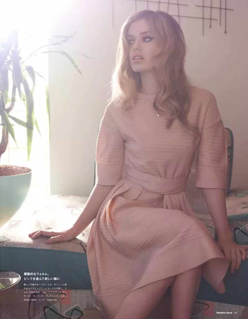 Georgia May Jagger is Sunny in Pastels foar Numéro Tokyo July, Shot by Horst Diekgerdes