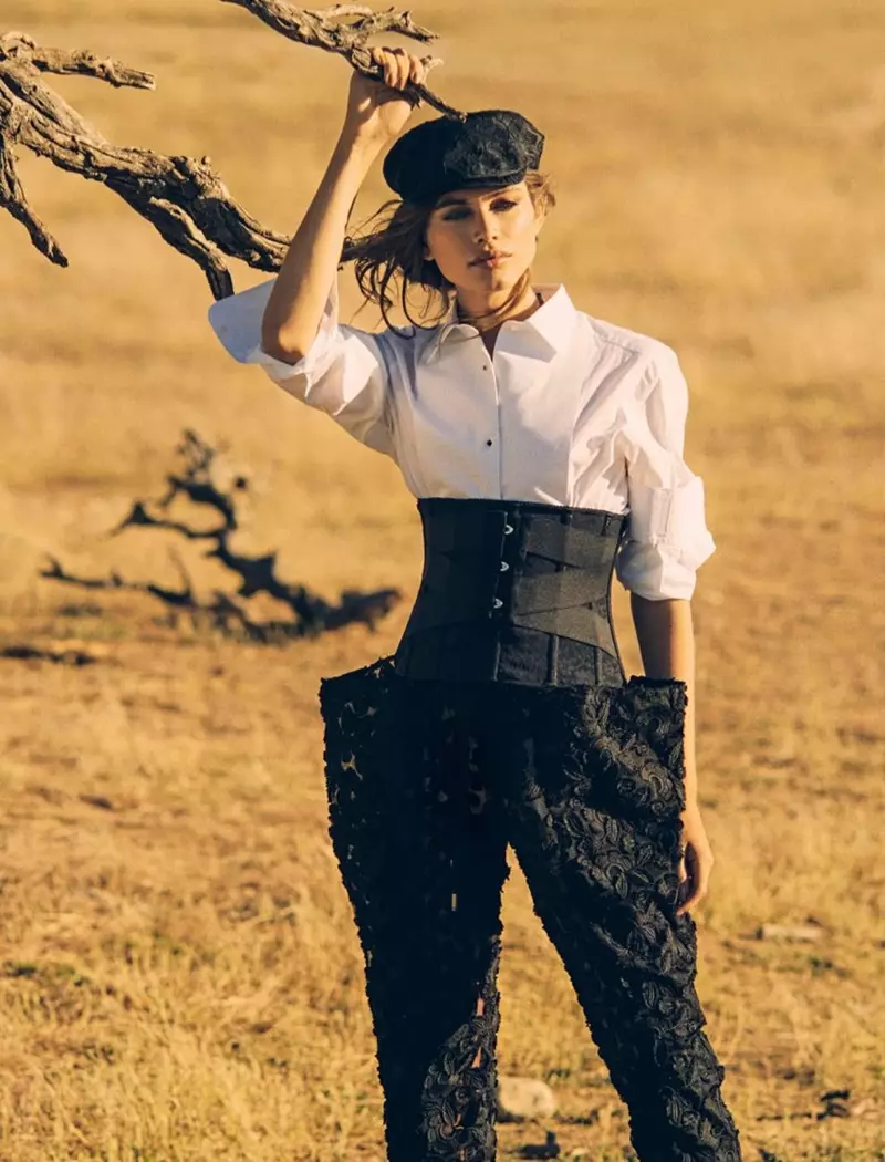 Valentina Sampaio Looks Safari Chic pour Femme Espagne