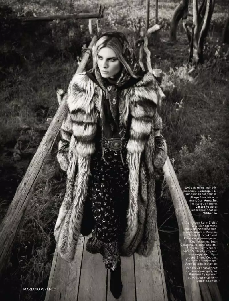 Maryna Linchuk de Mariano Vivanco por Vogue Russia