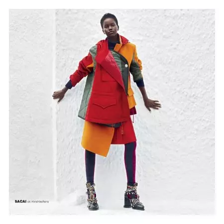 Adut Akech Jets sa Greece para sa Americana Manhasset Fall 2018 Campaign