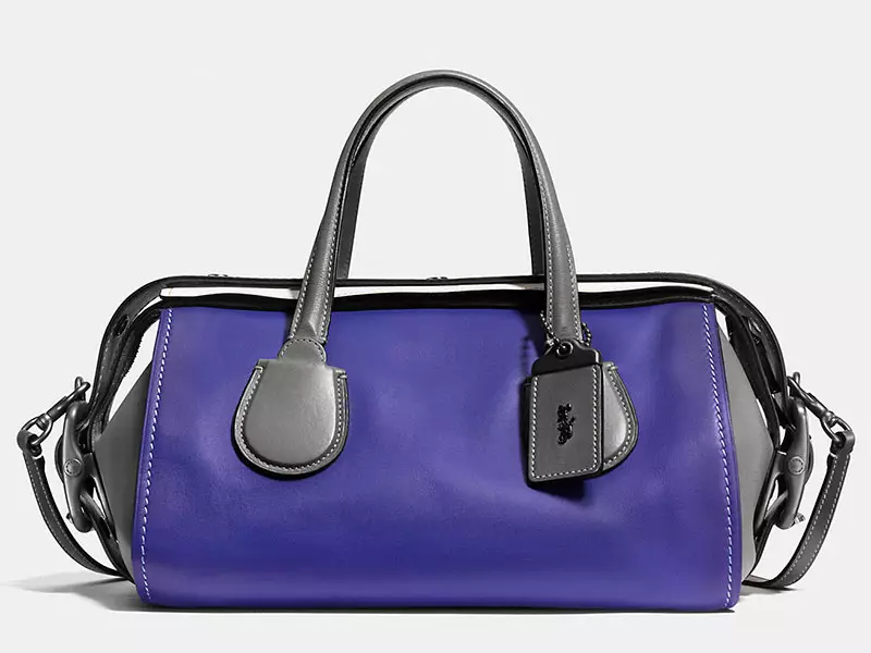 Coach Badlands Satchel Colorblock Leður