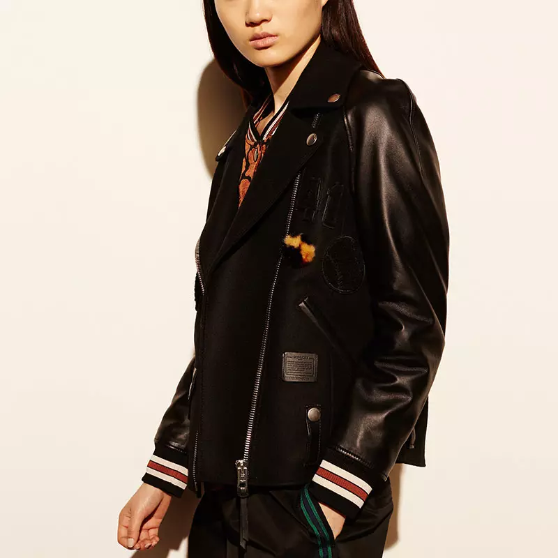 Coach Baseball Moto Jacket