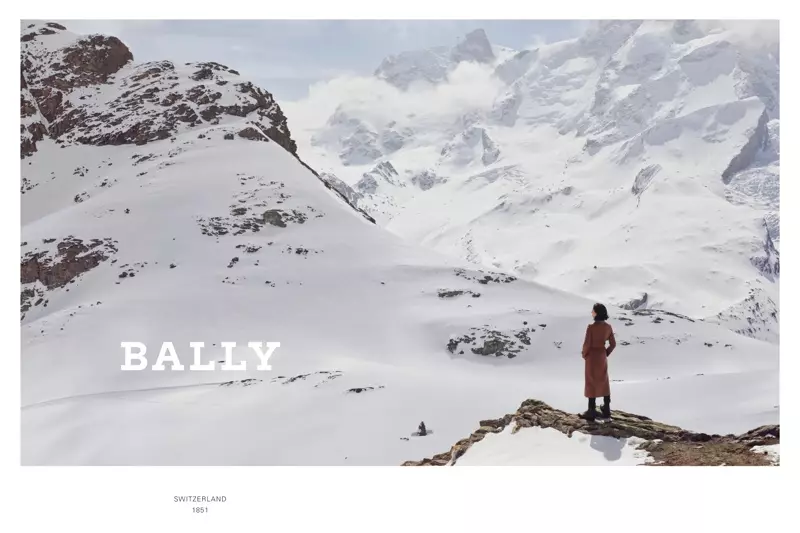 Montanhas suíças cobertas de neve se destacam na campanha outono-inverno 2019 da Bally