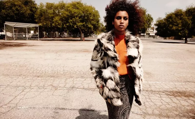 Imaan Hammam Stären am H&M Hierscht 2015 Redaktioun