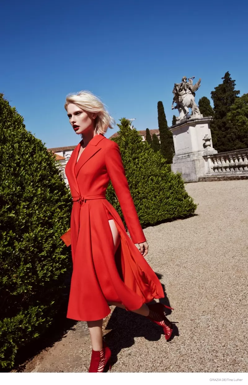 Anna Emilia Seewald dina Red Hot Looks pikeun Grazia Jerman